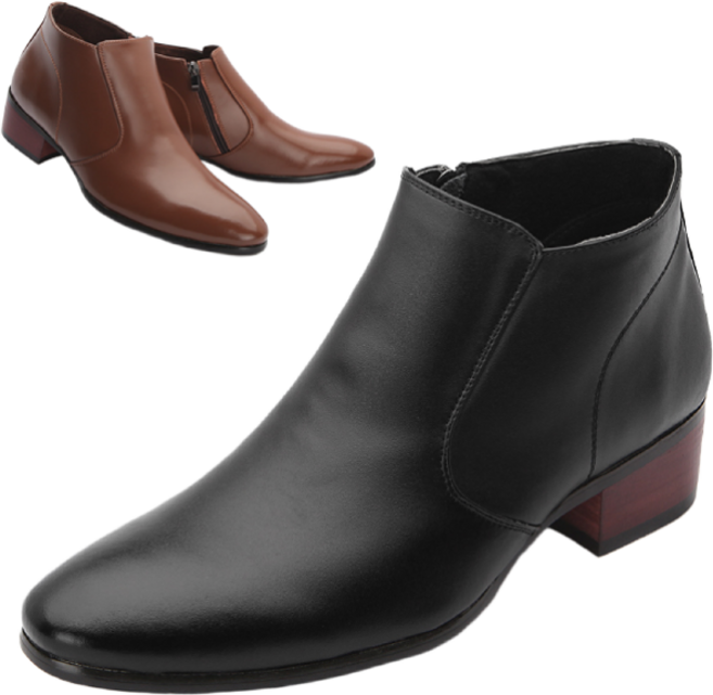 신사야 무광민자 앵글 남성정장부츠 SSY3009