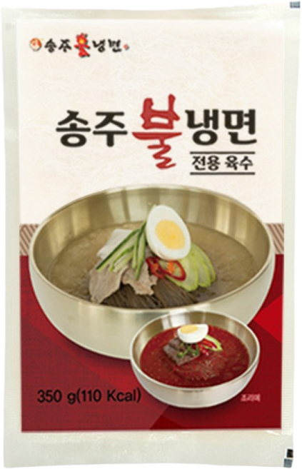 [송주불냉면] 프리미엄 소고기 평양 냉면육수 5인분 1750g, 350g, 10개