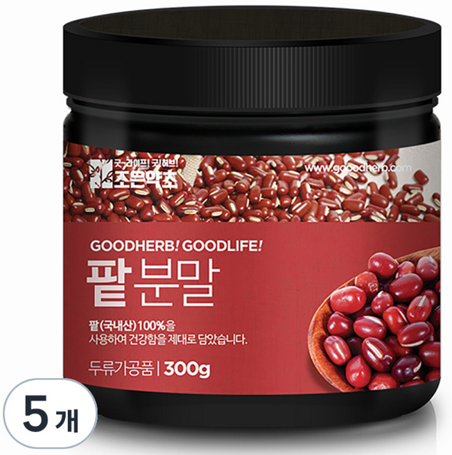 조은약초 팥 분말, 300g, 5개