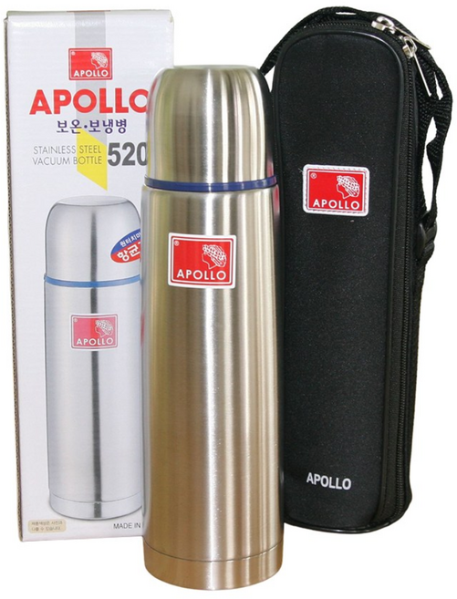 아폴로 보온병 보냉병 보온물병 캠핑 운동 등산 휴대용, 500ml, 1개