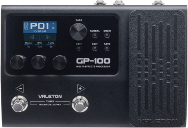 VALETON 베일톤 GP-100 기타 베이스 입문용 이펙터 멀티이펙터 멀티이펙트 프로세서, 1개