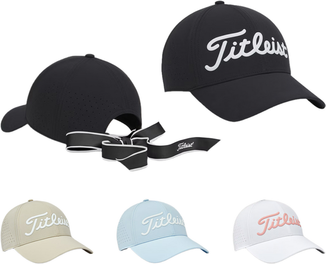 타이틀리스트정품 우먼스퍼포먼스리본캡모자 TH24AWPCA 아쿠쉬네트코리아, 1개, 샌드