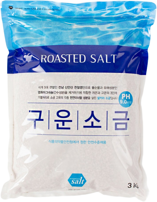 구운 소금, 1개, 3kg