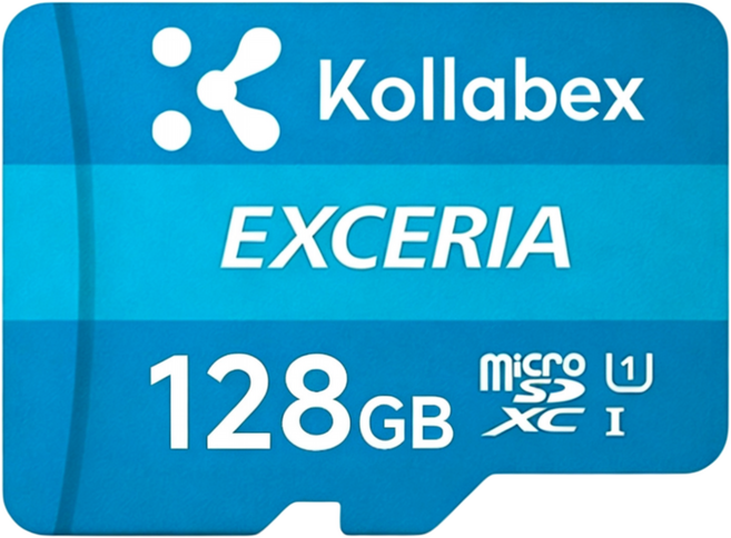 Kollabex EXCERIA 마이크로 메모리 카드 홈캠 블랙박스 CCTV SD, 1개, 128GB