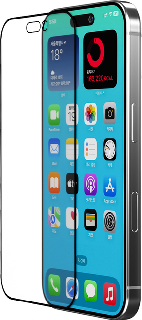 caseplz 슥샥쇽 안깨지는 지문방지 매트 코팅 휴대폰 액정 보호 강화 필름, 2세트