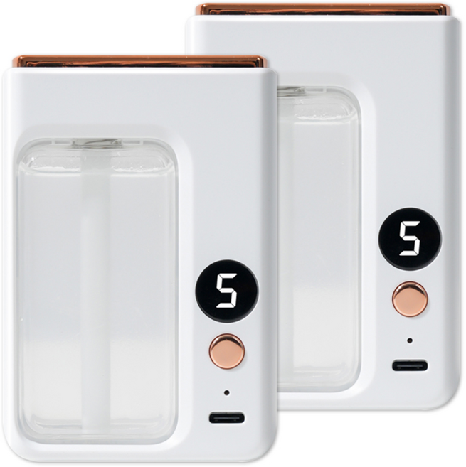 솔향가득 차량용 방향제 자동분사 탈취제 디퓨저 실내용 화장실용, 피톤치드, 2개