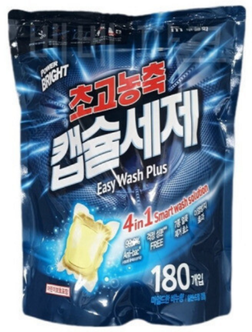 코스트코 캡슐세제 무궁화 파워브라이트 초고농축 캡슐세제 마일드비누향 약 180입 대용량 코스트코 판매, 180개입, 1개