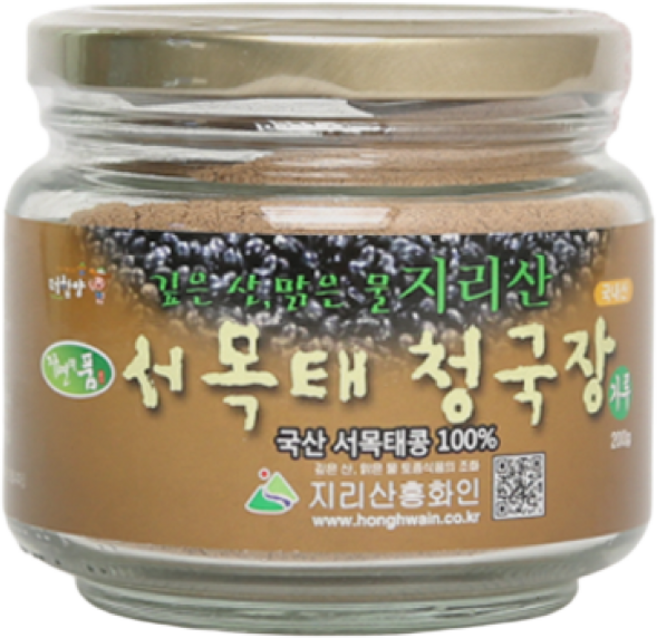 [지리산홍화인] 자연을 담은 (서목태)청국장 가루 400g, 1개