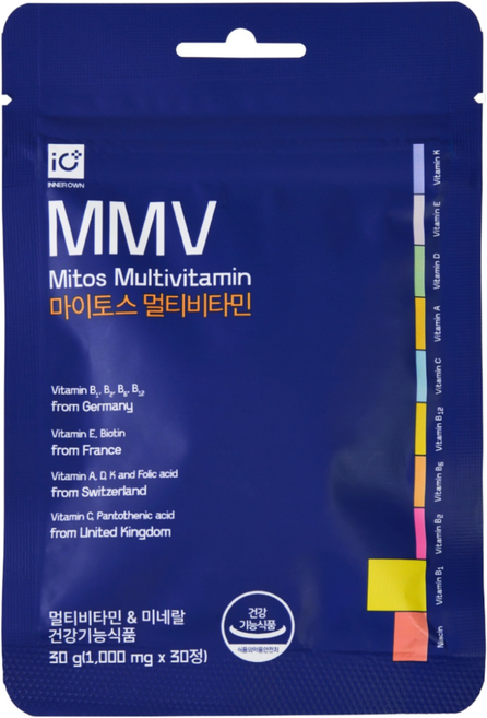 마이토스 올인원 21종 NMN 멀티비타민 미네랄 하루권장량 100% 충족, 3개, 30정