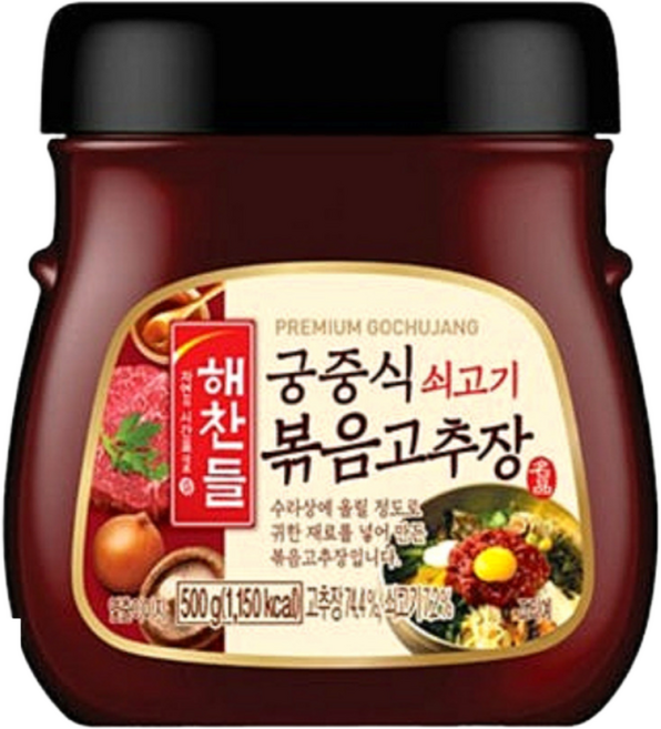 해찬들 궁중식 쇠고기 볶음고추장, 500g, 4개