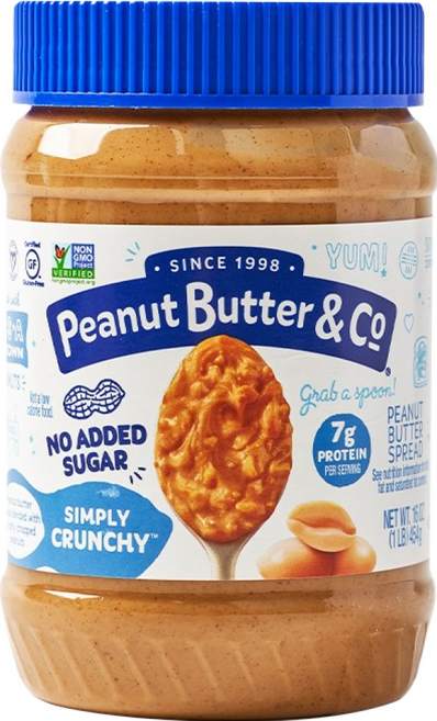 피넛버터앤코 무가당 설탕 무첨가 심플리 크런치, 1개, 454g