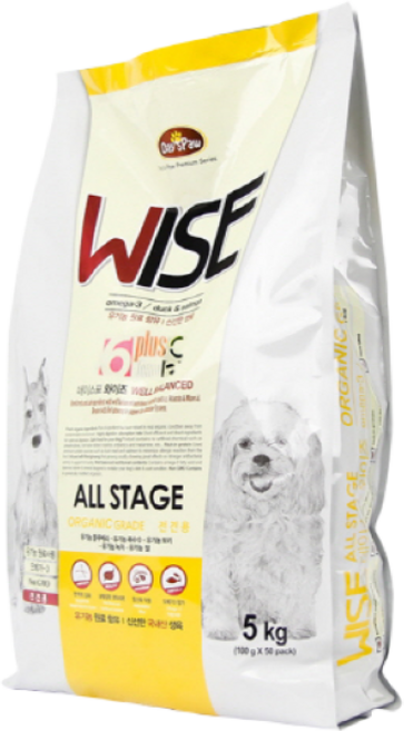 데이스포 와이즈 올스테이지 강아지 사료 오리 + 연어, 5kg, 1개