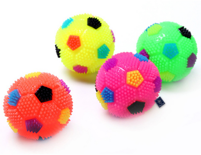 딩동펫 반려동물 플래시 축구 탱탱볼 4종 세트, 혼합색상, 1세트