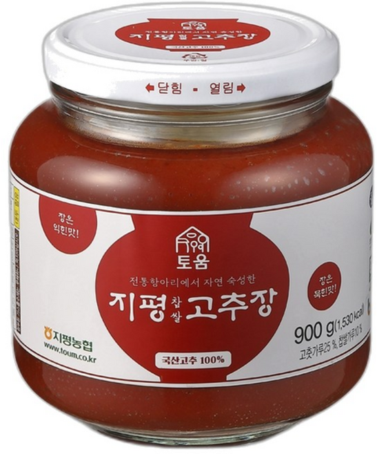지평농협 토움 찹쌀 고추장, 900g, 1개