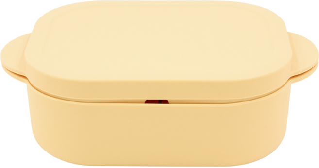 네오실리 렌지쏙찜 국산 프리미엄 실리콘 찜기 대형, 1개, 버터옐로우