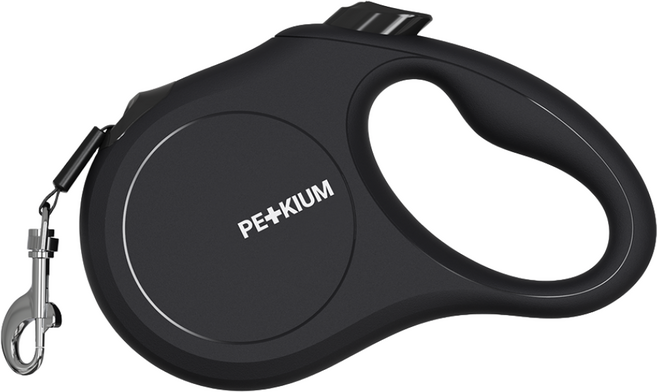 페키움 플로우핏 자동리드줄 강아지 산책줄 목줄 꼬임방지 PRL-02, 1개, 페키움 PRL-02 블랙