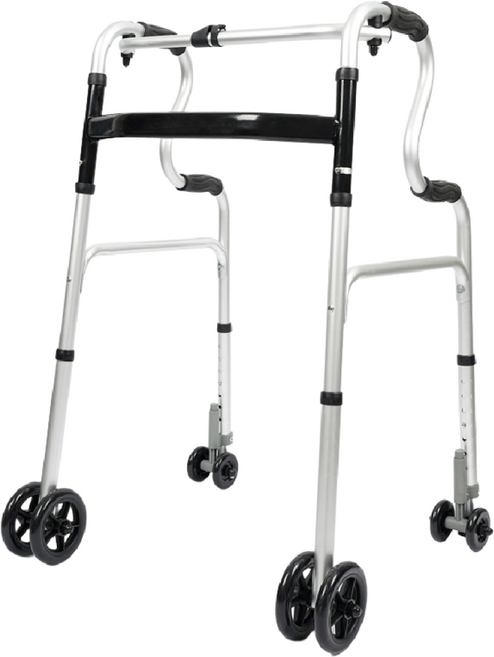 성인용보행기 라온아띠 KCS-211 보행보조기 8바퀴 실내용 워커 미끄럼방지 효도선물, 1개