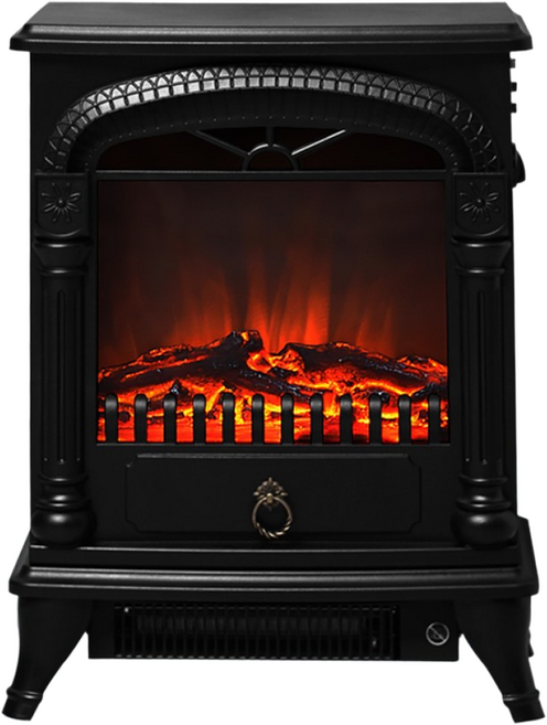 전기 벽난로 온풍기 히터 LED 불멍 화로 파티룸꾸미기, 로망T