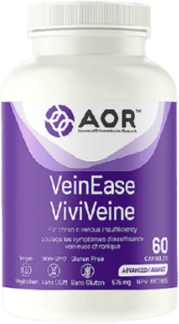 에이오알 베인 이즈 디오스민 헤스페리딘 포도씨 추출물 60캡슐 AOR VeinEase Varicose Vein Diosmin Hesperidin Grape Seed 캐나다 직구, 1개, 60정 - 쿠팡