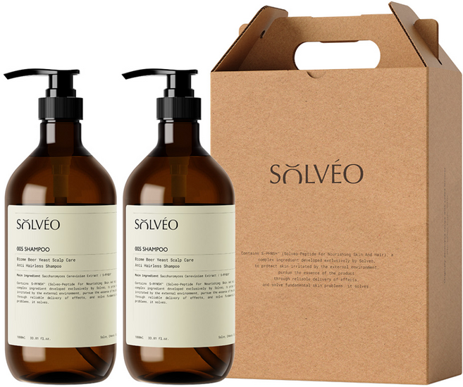 솔브이오 맥주효모 샴푸 1000ml x 2p + 선물세트, 1세트