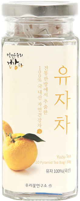 우리꽃연구소 유자차 삼각티백, 1.5g, 20개입, 1개
