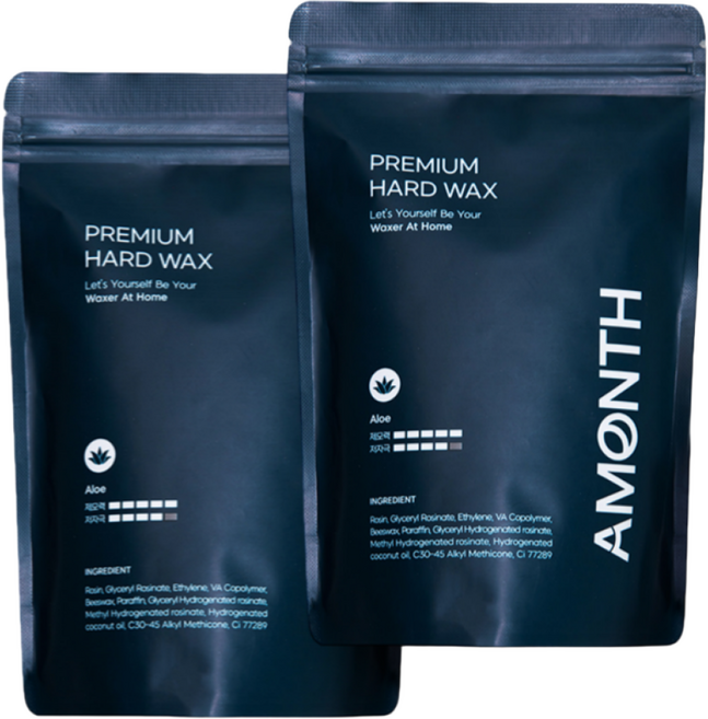 어먼스 알로에 안심 하드 제모왁스 모든부위용 200g 2개, 200ml