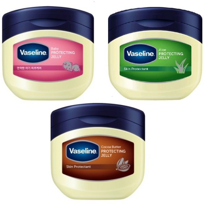 바세린 프로텍팅 젤리 100ml x 3개 (코코아+알로에+베이비), 1개