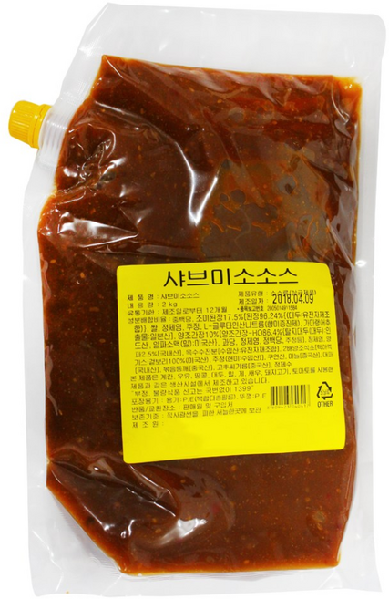 샤브샤브 미소소스 된장소스 2kg (업소용/대용량) 샤브샤브 월남쌈용 비프먹방, 1개