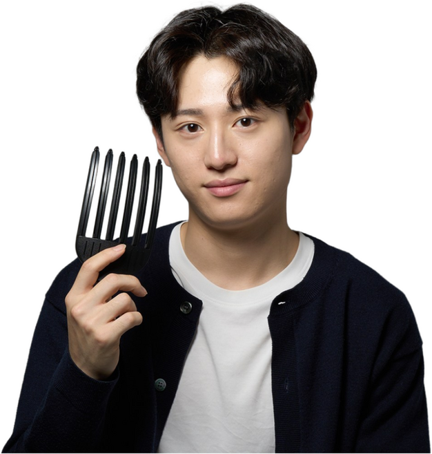 [밍크아이] 밍키볼륨 6날 밍키볼륨핀 뿌리볼륨, 1개, 블랙6날