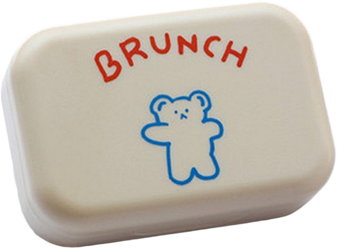 귀여운 렌즈통 케이스 콘택트 소프트 렌즈 뽁뽁 빼는도구 흡착봉 세트, 1개