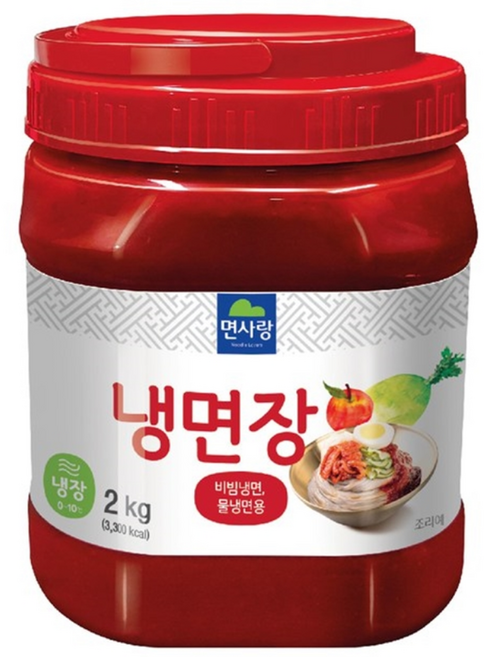 행운픽 만능 냉면 비빔면 양념장 비빔장 다대기 비빔냉면 소스 면사랑 냉면장1.8kg, 2kg, 6개