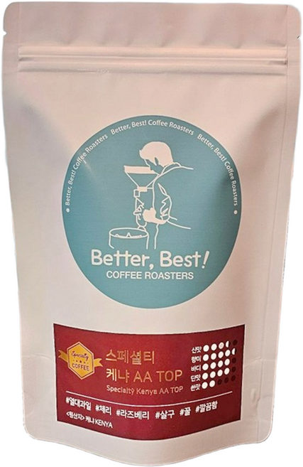 당일로스팅 베러베스트 스페셜티 커피 원두 케냐 AA TOP, 500g, 1개, 홀빈(분쇄안함)