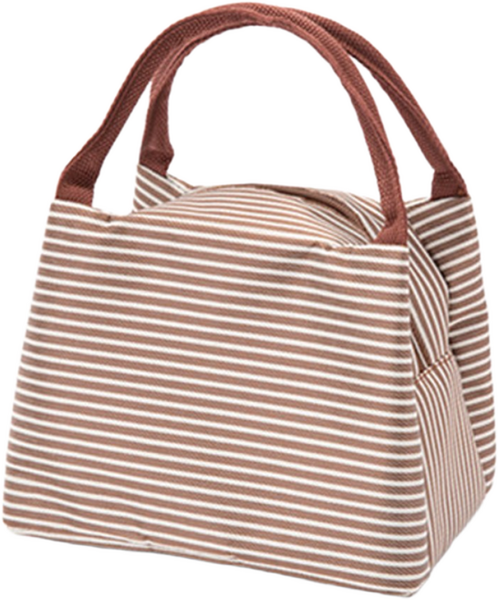 보온보냉 사계 쿨러백 도시락 가방 아이스백 런치백 파우치, 1개, 브라운