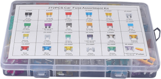 (제이케이) 카 자동차용 휴즈 퓨즈 FUSE 신형 3종 대형/소형/LP미니 ATO / mini / LP-mini 272pcs CAR FUSES, 1개