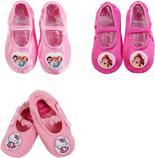 SNC 디즈니 산리오 키티 프린세스 백설공주 벨 소프트 발레슈즈