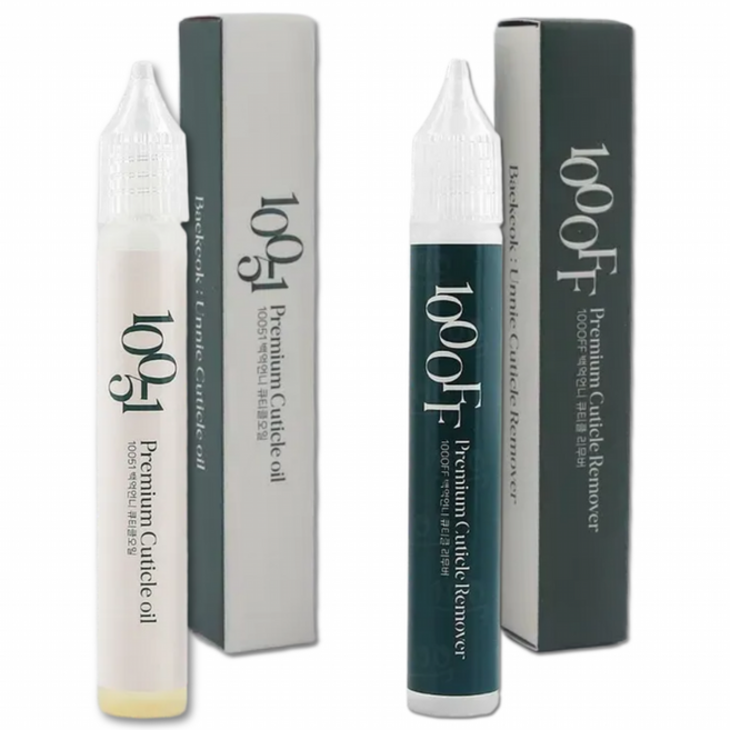 백억언니 큐티클 리무버 큐티클 오일 케어 2종 세트, 2개, 15ml