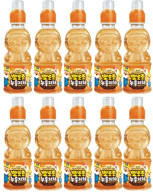 팔도 아기음료 어린이간식 뽀로로 음료수 누룽지차 220ml 10개