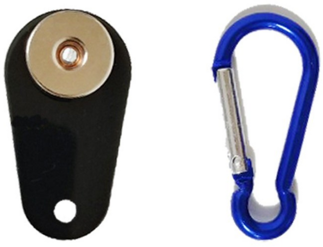 아크릴자석(조끼자석/색상랜덤) 몬스터샵 몬스터거치대 배달대행 오토바이 핸드폰 충전거치대, 랜덤 발송