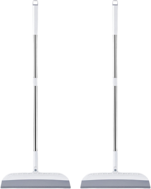 브로상회 깔끔하게 청소하는 다용도 만능 실리콘 스퀴지 빗자루, 그레이, 2개