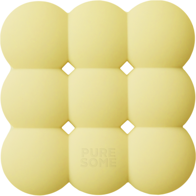 퓨어썸 비누 받침대, 버터옐로우, 1개
