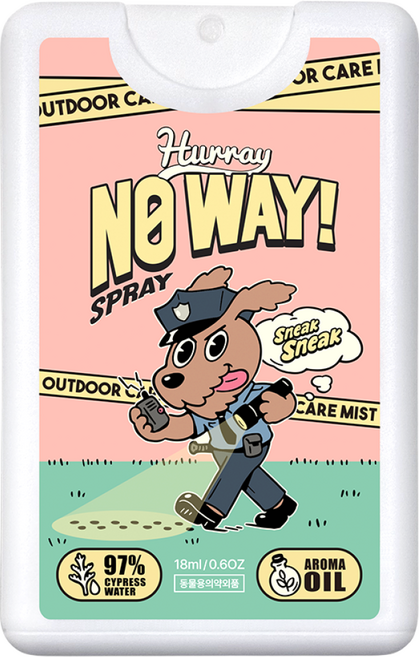 허레이 진드기 퇴치제 해충 방지 노웨이 스프레이 산책 미스트 미니, 노웨이 미니, 1개, 18ml