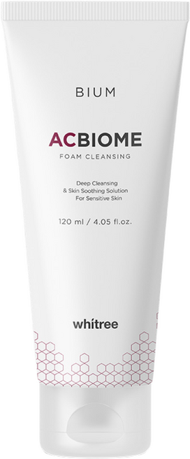 화이트리 비움 아크바이옴 여드름 피부 완화 폼 클렌징, 120ml, 1개