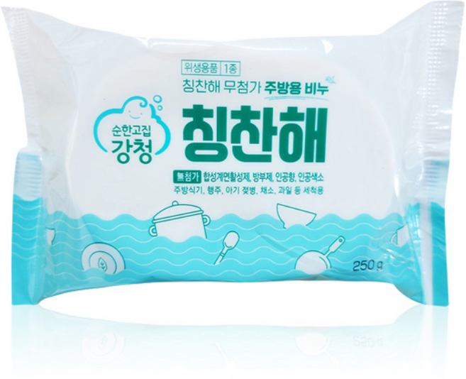강청 무첨가 칭찬해 주방비누 250g 식물성유지, 1개