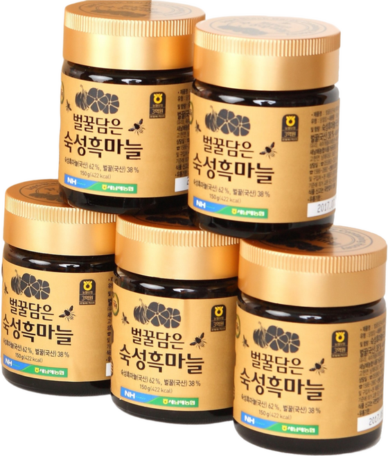 남해 꿀먹은 흑마늘 벌꿀담은 숙성흑마늘 1박스, 5개, 15회분