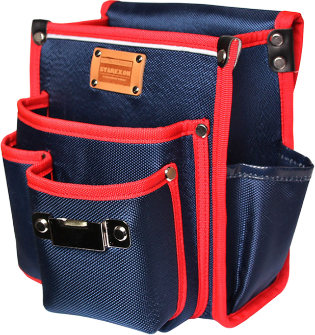 스타렉슨 NL-1923BU 못주머니 공구집 작업가방 파우치, 1개