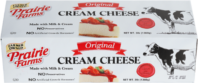 [업소용] 프레리팜스 크림치즈 1.36kg 20개(2박스) 베이글 샌드위치, 13.6kg, 2박스