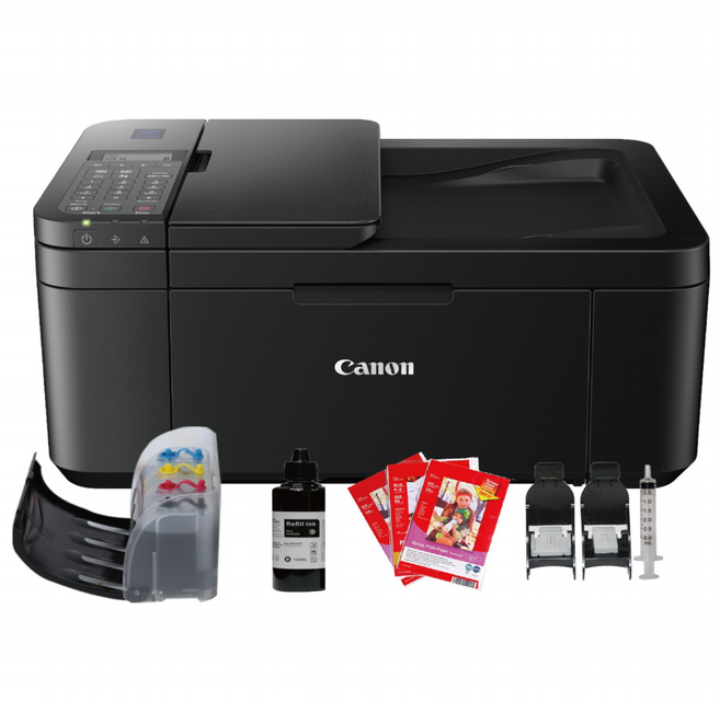 캐논 TR4640 팩스 무한잉크복합기 프린터기 양면인쇄 TR4640 동일사양 드림잉크, TR4640(WIFI자동양면인쇄)팩스복합기, 블랙+무한잉크럭셔리형완벽설치