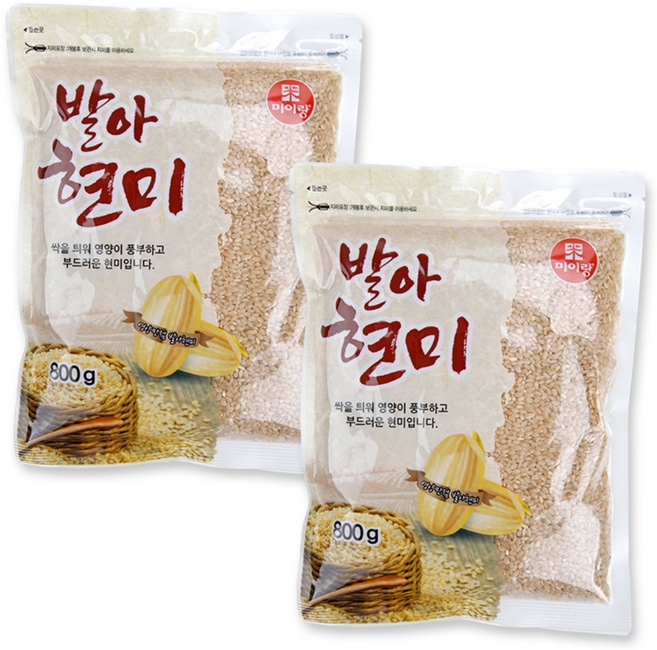 [이잡곡이다] 국산 발아현미 800g x 2봉, 2개