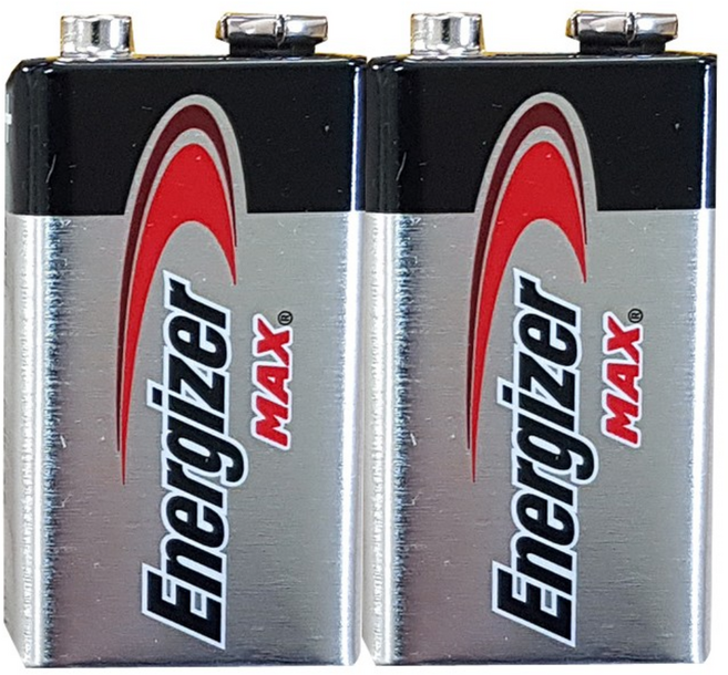에너자이저MAX 9V알카라인건전지 2개입(벌크포장), 1개, 2개입