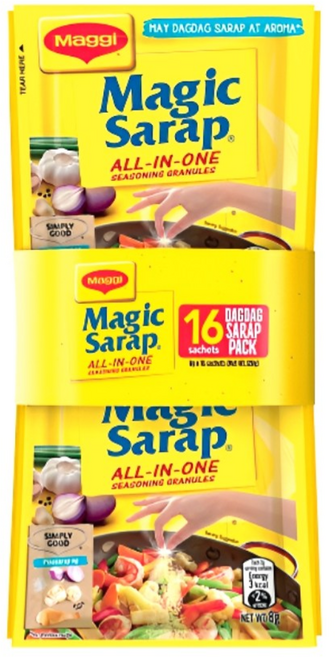 [Philmart] 매직 사랍 Magic Sarap 8gx16pcs 128g 필리핀 마법 조미료, 8g, 16개